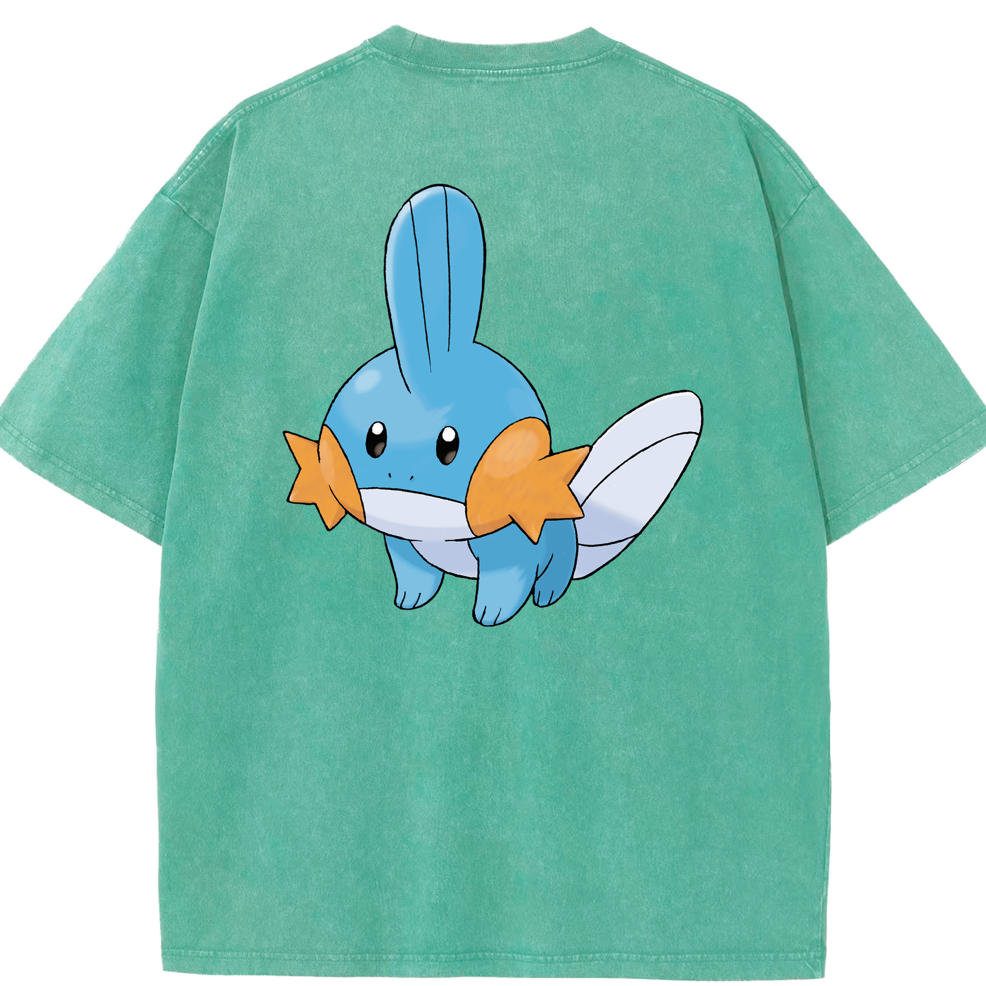 （画像用） ポケットモンスター Pokémon 綿100% ヴィンテージ風 半袖Tシャツ（背面プリント）